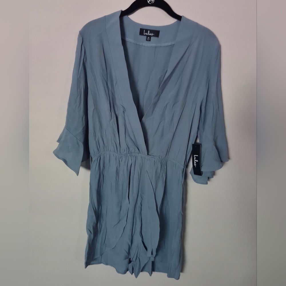 NWT Lulu's Light Blue Romper Size Medium